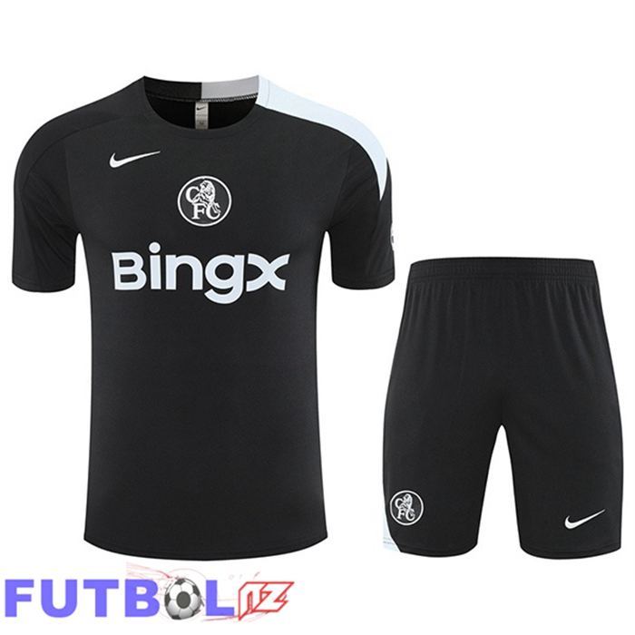 Camiseta Entrenamiento FC Chelsea + Cortos Negro 2025/2026