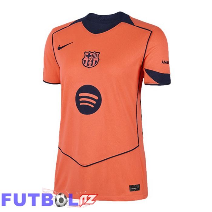 Camisetas De Futbol FC Barcelona Mujer Tercera Rojo 2025/2026
