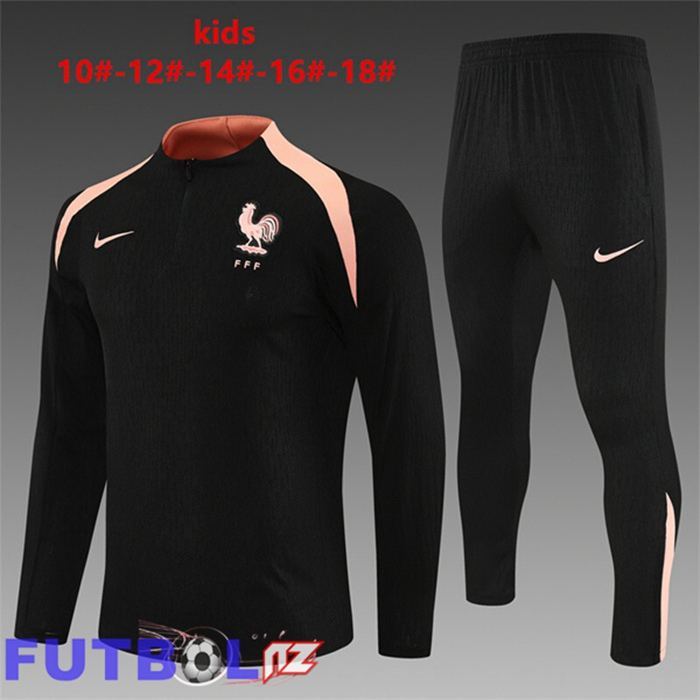 Chandal Equipos De Futbol Francia Ninos Negro 2025/2026