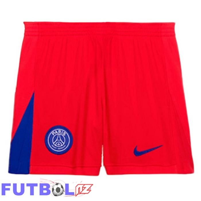 Cortos de Futbol Paris PSG Tercera Rojo 2025/2026