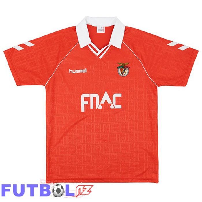 Camisetas De Futbol S.L Benfica Retro Primera Rojo 1990-1991