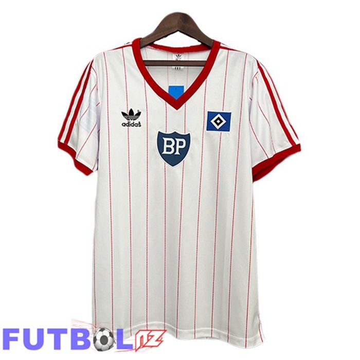 Camisetas De Futbol Hamburger SV Retro Primera Blanco 1983-1984