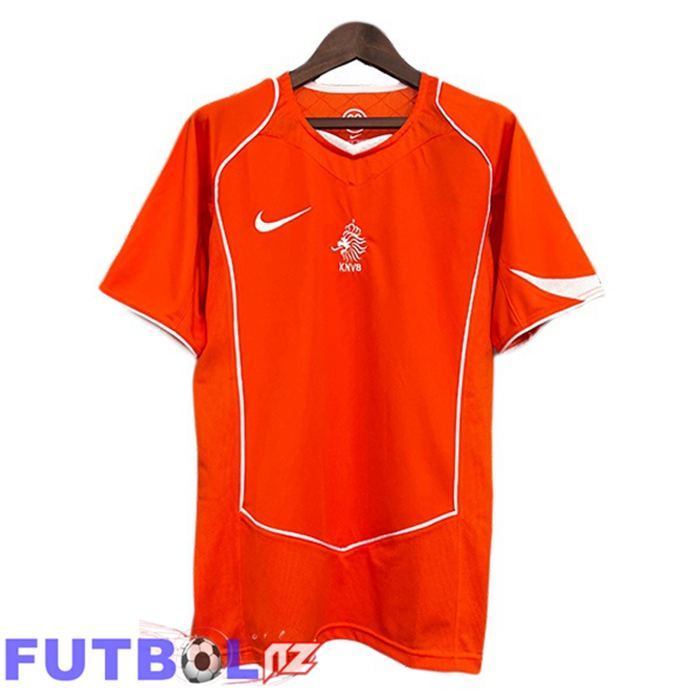 Camisetas De Futbol Países Bajos Retro Primera Naranja 2004