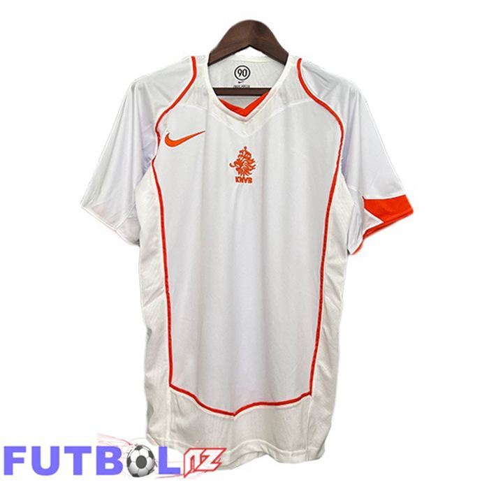 Camisetas De Futbol Países Bajos Retro Segunda Blanco 2004