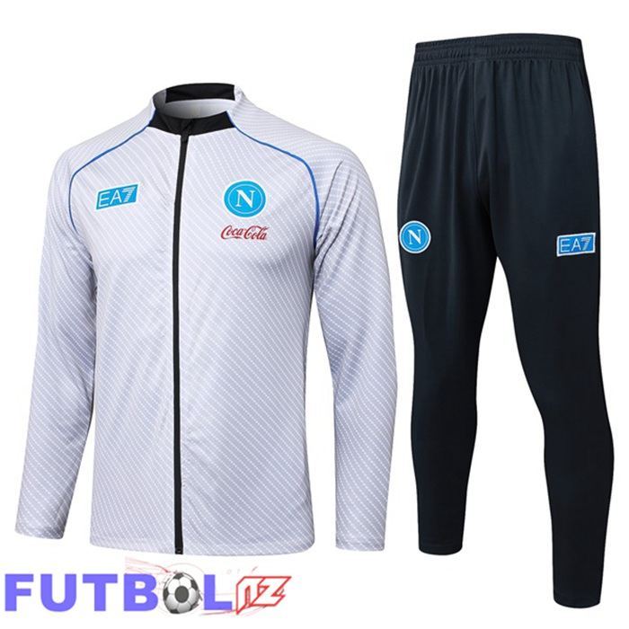 Chandal Equipos De Futbol - Chaqueta SSC Napoli Blanco 2025/2026