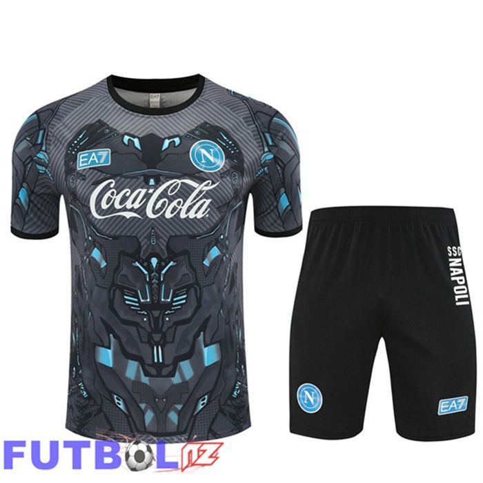 Camiseta Entrenamiento SSC Napoli + Cortos Negro 2025/2026