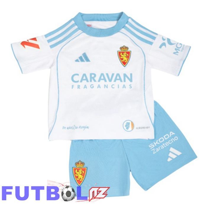 Camisetas De Futbol Real Zaragoza Ninos Primera Blanco 2025/2026