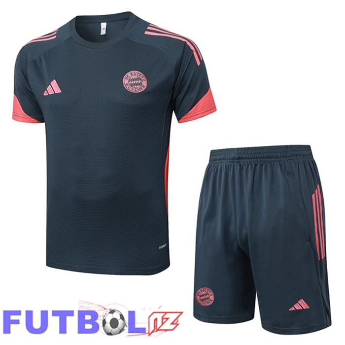 Camiseta Entrenamiento Bayern Munich + Cortos Gris 2025/2026