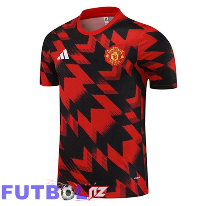 Camiseta Entrenamiento Manchester United Negro Rojo 2025/2026