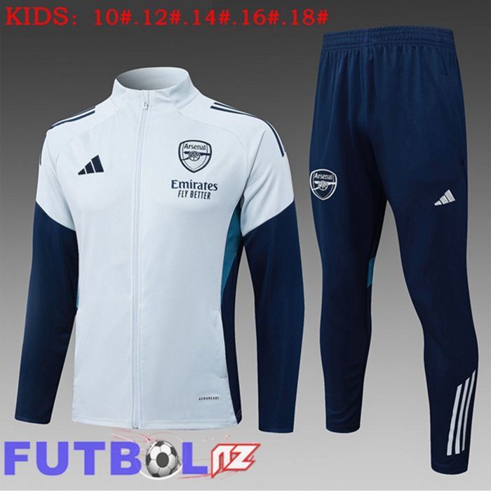 Chandal Equipos De Futbol - Chaqueta Arsenal Ninos Gris 2025/2026