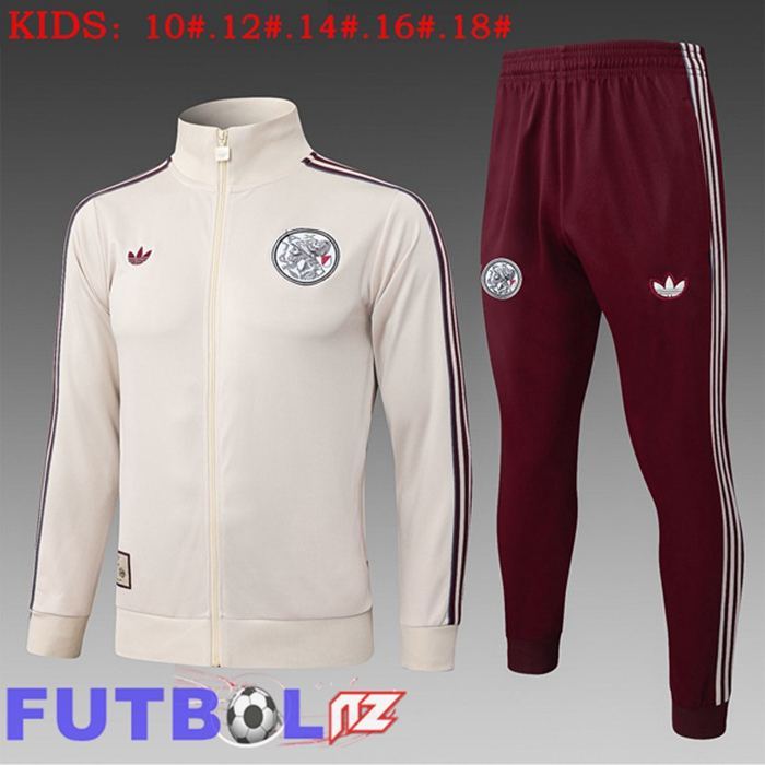 Chandal Equipos De Futbol - Chaqueta AFC Ajax Ninos Amarillo 2025/2026