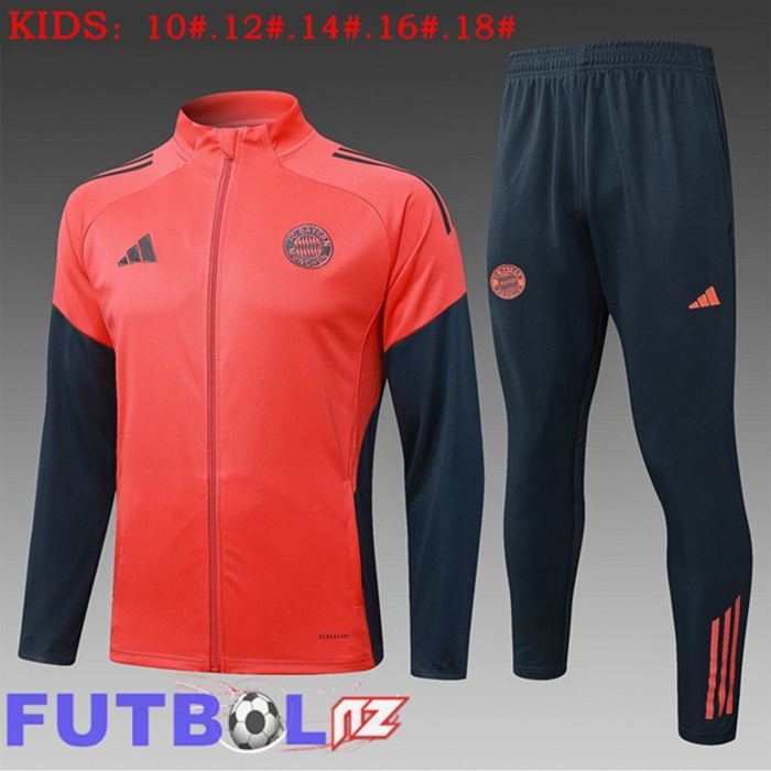 Chandal Equipos De Futbol - Chaqueta Bayern Munich Ninos Naranja 2025/2026