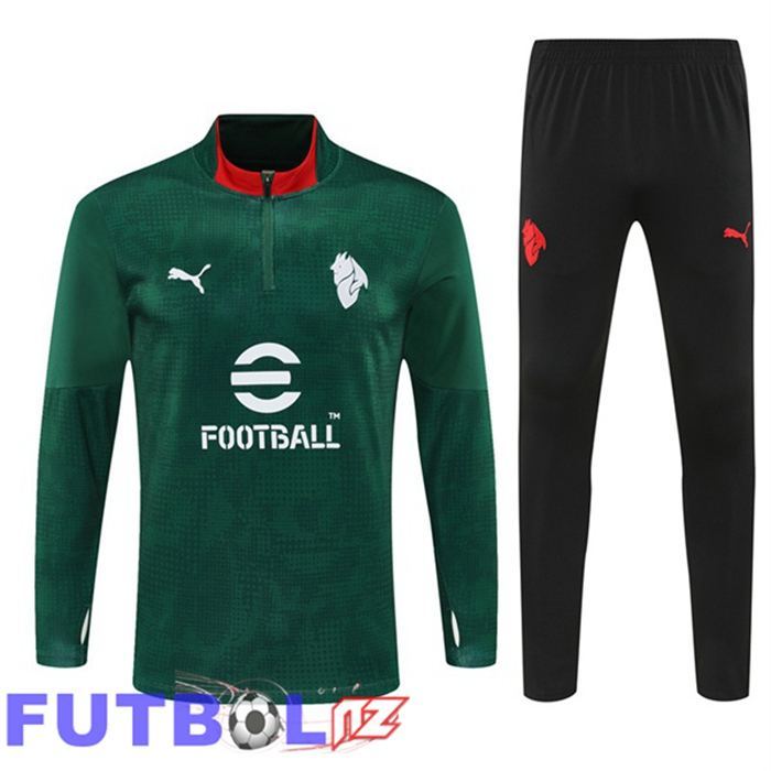 Chandal Equipos De Futbol AC Milan Verde 2025/2026