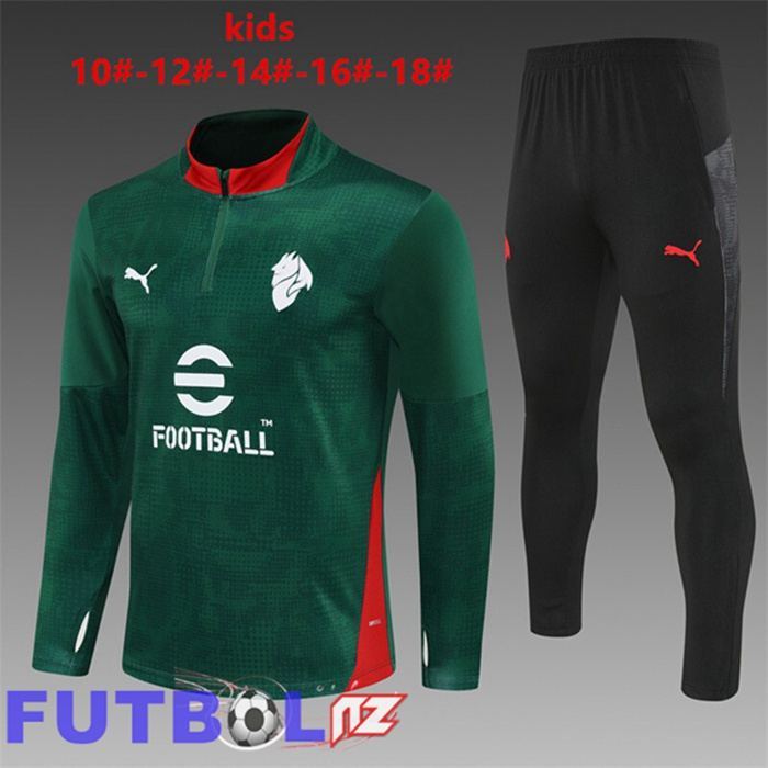 Chandal Equipos De Futbol AC Milan Ninos Verde 2025/2026