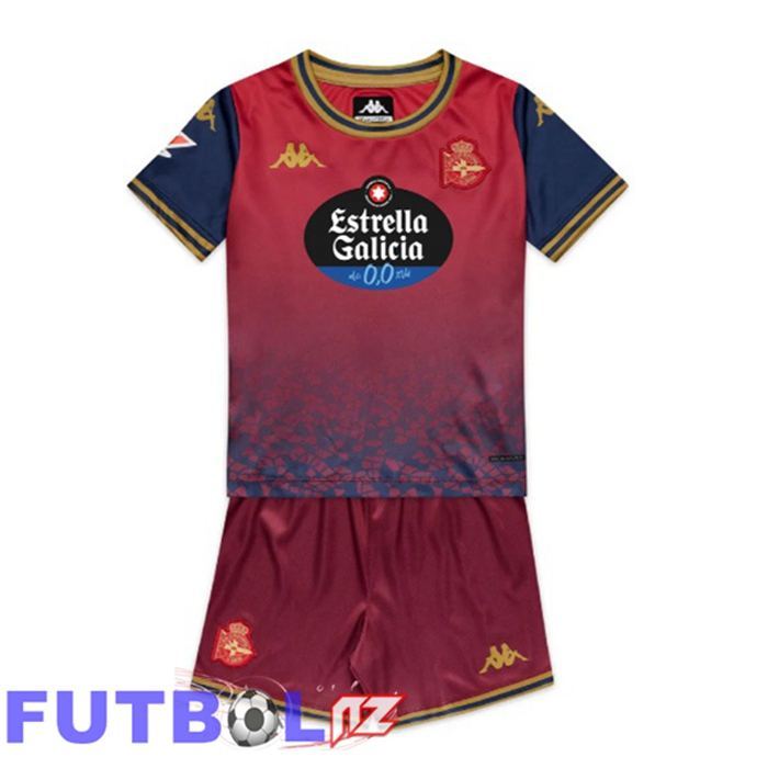 Camisetas De Futbol Deportivo de La Coruna Ninos Segunda Marrón 2025/2026