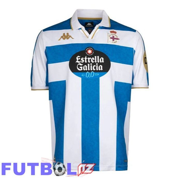 Camisetas De Futbol Deportivo de La Coruna Primera Azul Blanco 2025/2026