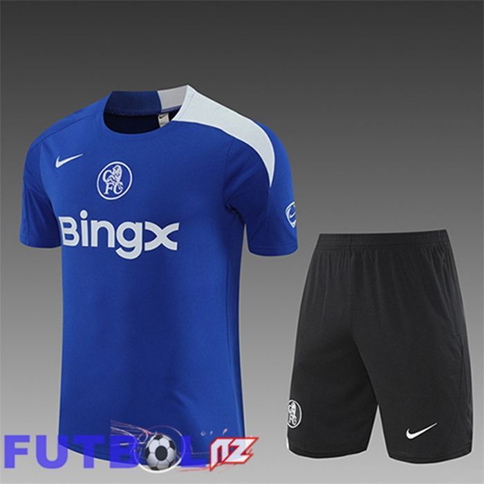 Camiseta Entrenamiento FC Chelsea Ninos Azul/Blanco 2025/2026