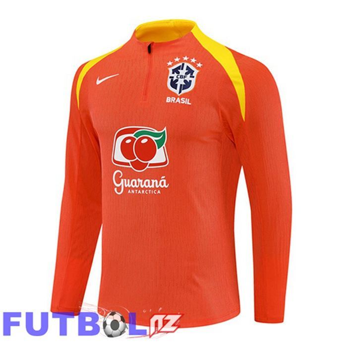 Sudadera De Entrenamiento Brasil Naranja 2025/2026