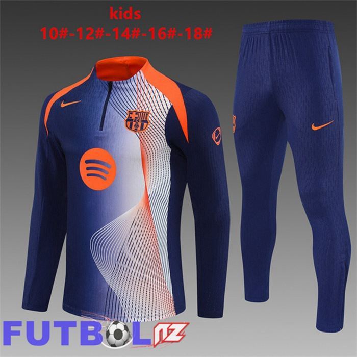 Chandal Equipos De Futbol FC Barcelona Ninos Azul Real Naranja 2025/2026