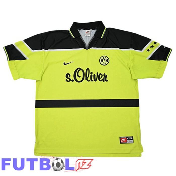 Camisetas De Futbol Dortmund BVB Retro Primera Amarillo 1997-1998