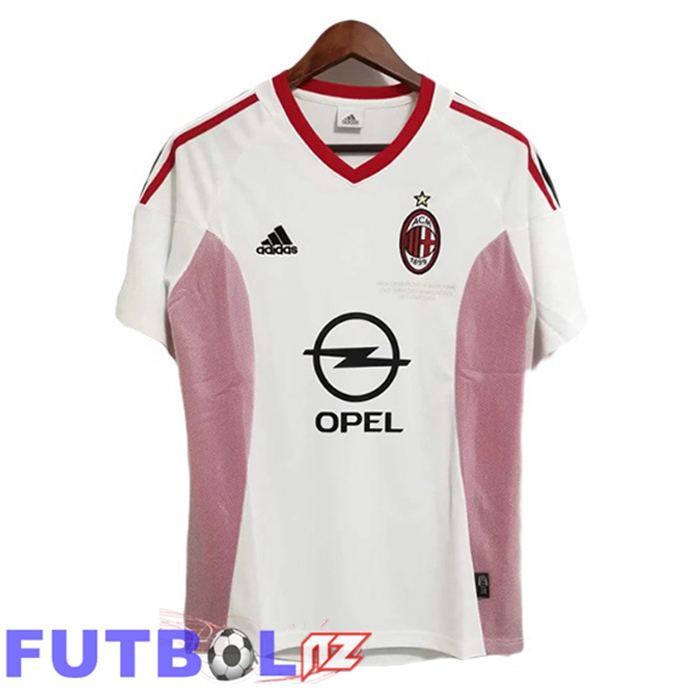 Camisetas De Futbol AC Milan Retro Segunda Blanco 2002-2003