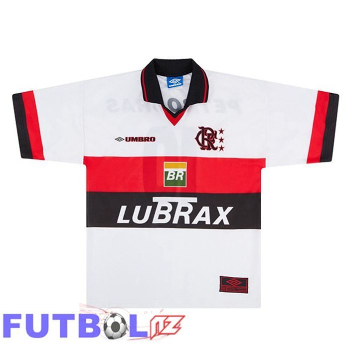 Camisetas De Futbol Flamengo Retro Segunda Blanco 1998-1999