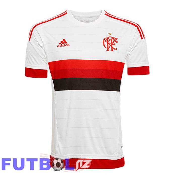 Camisetas De Futbol Flamengo Retro Segunda Blanco 2015-2016