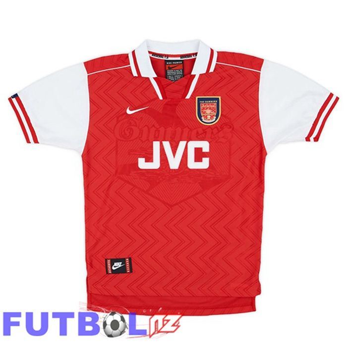 Camisetas De Futbol Arsenal Retro Primera Rojo Blanco 1996-1997