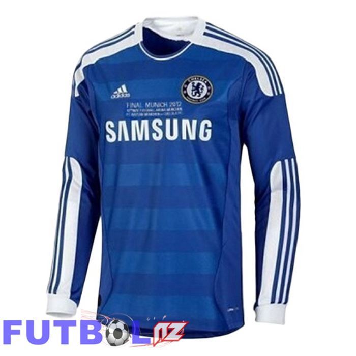 Camisetas De Futbol FC Chelsea Retro Primera Manga Larga Azul 2011-2012
