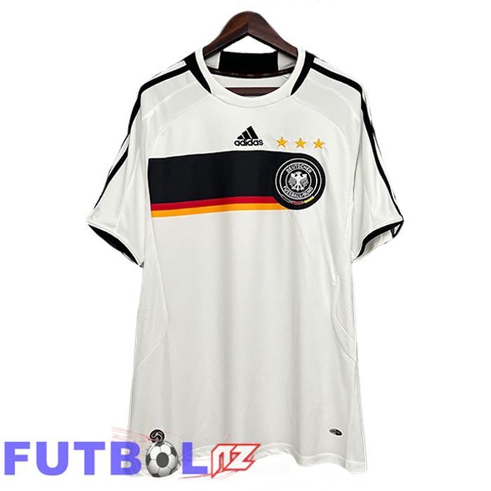 Camisetas De Futbol Alemania Retro Primera Blanco 2008