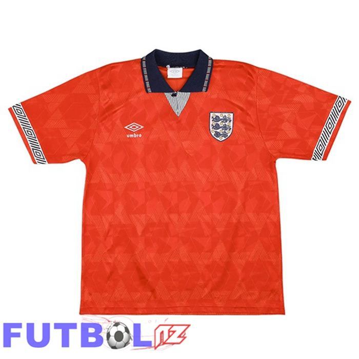 Camisetas De Futbol Inglaterra Retro Segunda Naranja 1990