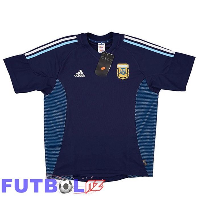 Camisetas De Futbol Argentina Retro Segunda Azul Real 2002