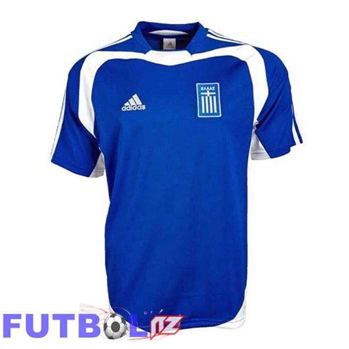 Camisetas De Futbol Grecia Retro Primera Azul 2004