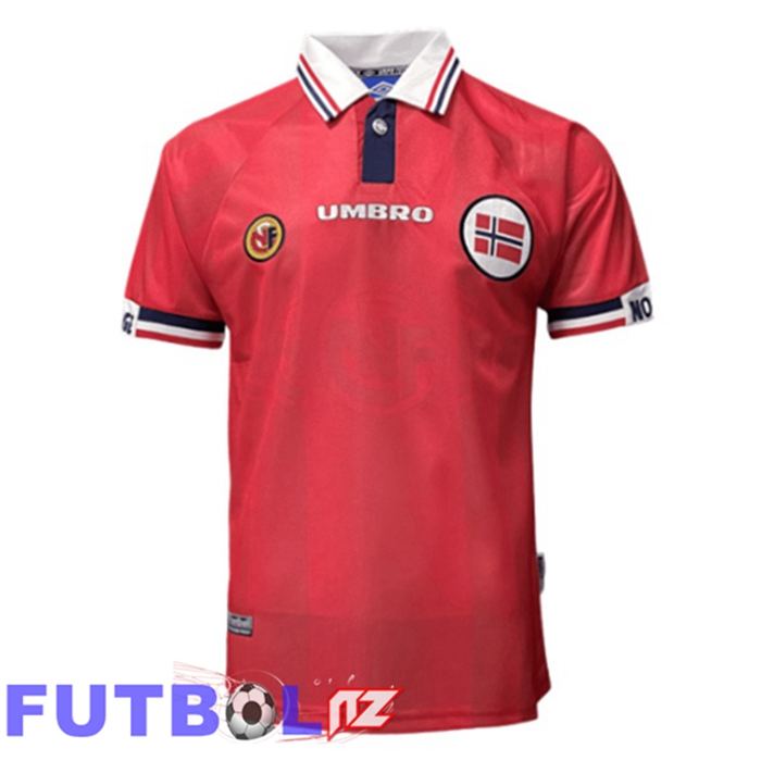 Camisetas De Futbol Noruega Retro Primera Rojo 1998-1999