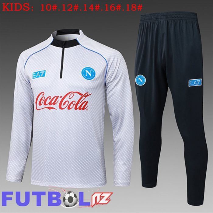 Chandal Equipos De Futbol SSC Napoli Ninos Blanco 2025/2026
