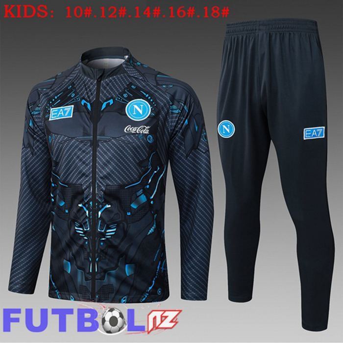 Chandal Equipos De Futbol - Chaqueta SSC Napoli Ninos Gris 2025/2026