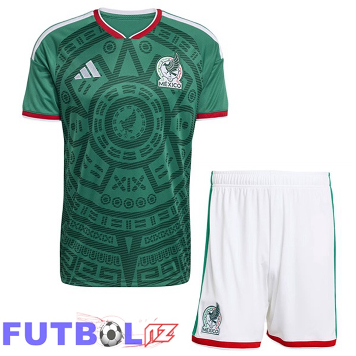 Camisetas De Futbol De México Ninos Primera Verde 2026/2027