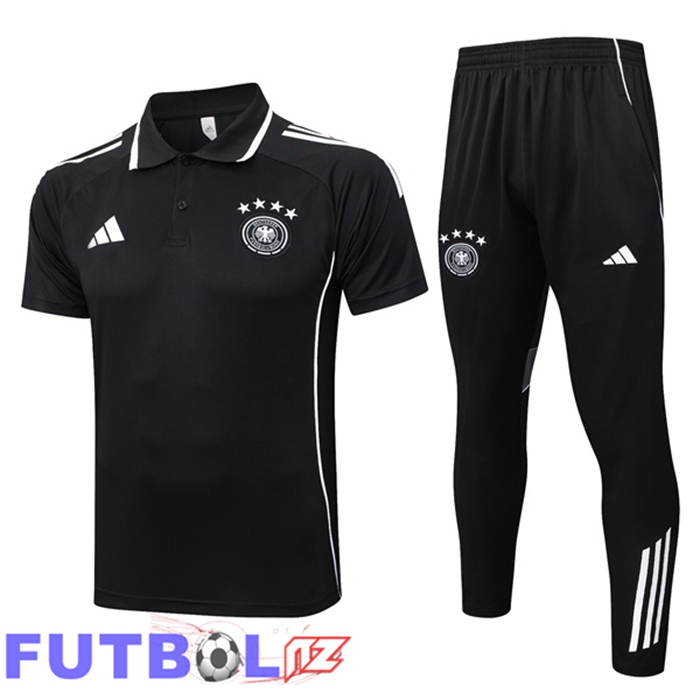 Camiseta Polo Alemania + Pantalones Negro 2025/2026