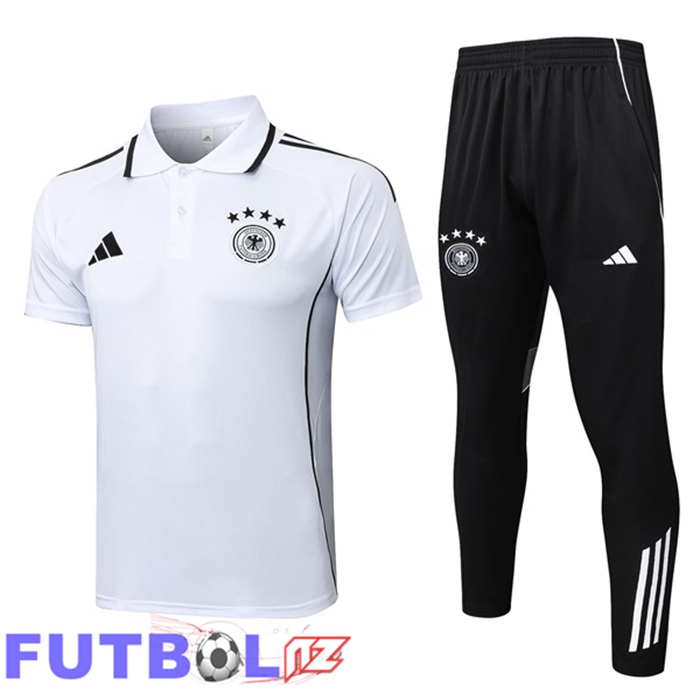 Camiseta Polo Alemania + Pantalones Blanco 2025/2026