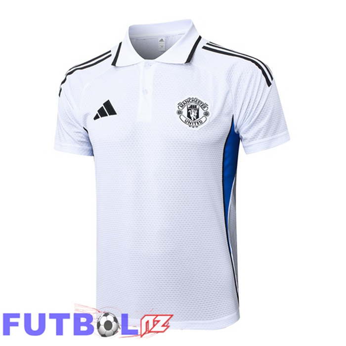 Camiseta Polo Manchester United Blanco 2025/2026