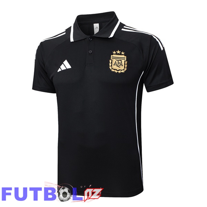 Camiseta Polo Argentina Negro 2025/2026
