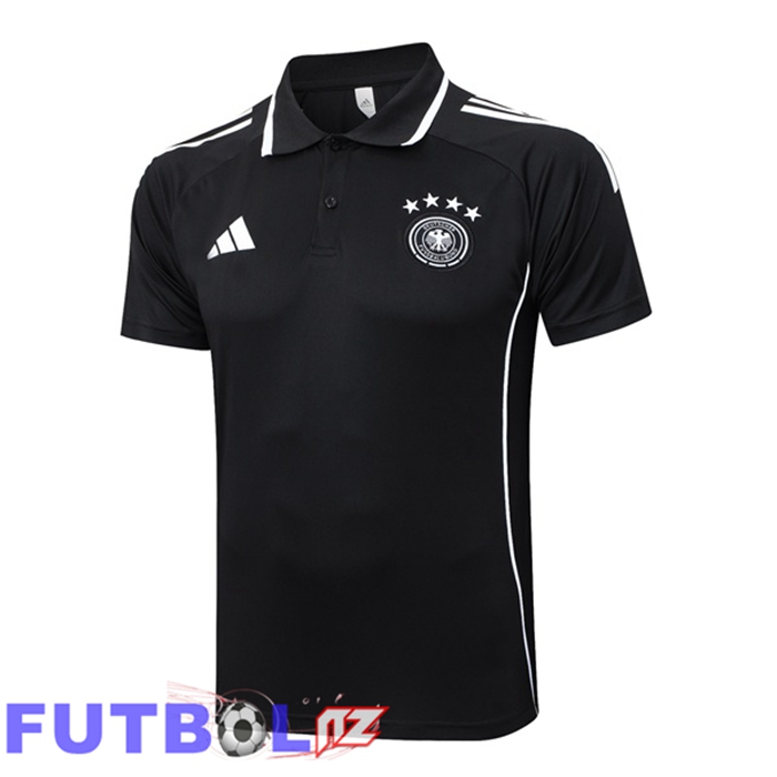 Camiseta Polo Alemania Negro 2025/2026
