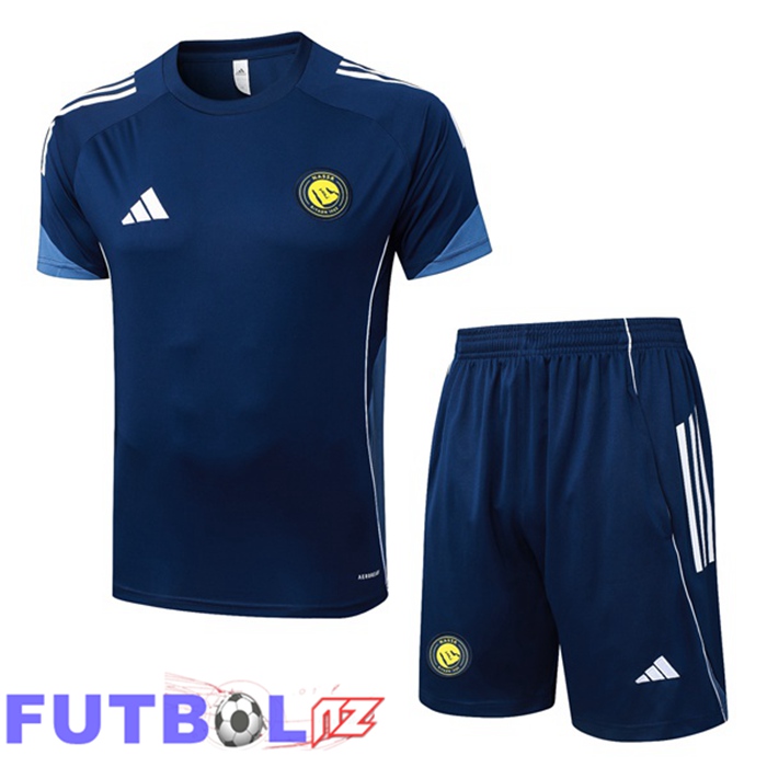Camiseta Entrenamiento Al-Nassr FC + Cortos Azul Real 2025/2026