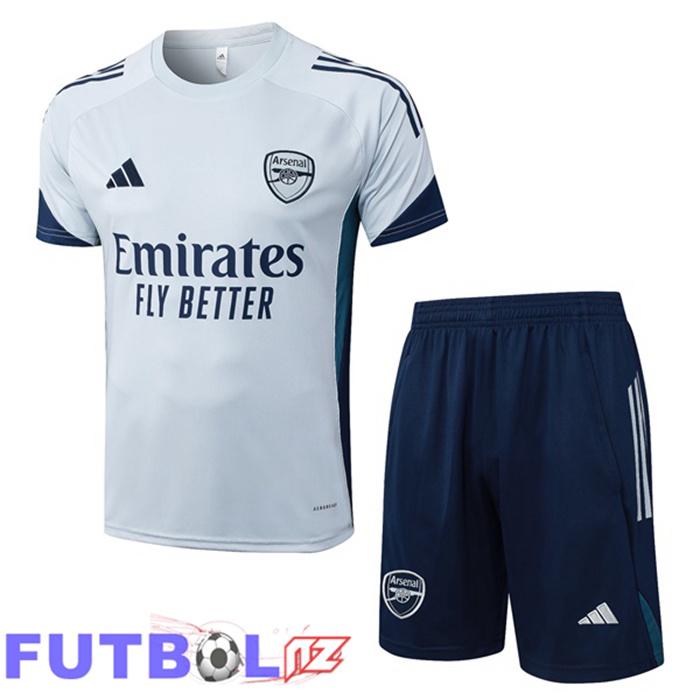 Camiseta Entrenamiento Arsenal + Cortos Gris 2025/2026