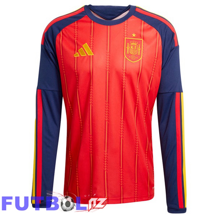 Camisetas De Futbol De España Primera Manga Larga Rojo 2026/2027