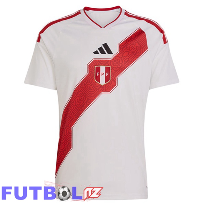 Camisetas De Futbol De Perú Primera Blanco 2026/2027 Camisetas De Futbol De Perú Primera Blanco 2026/2027