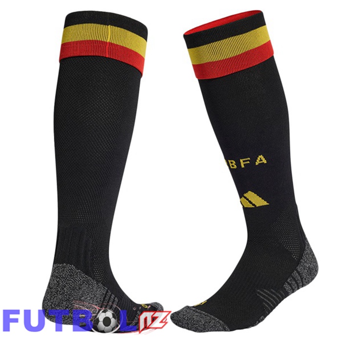 Calcetines De Futbol Bélgica Primera Negro 2026/2027 Calcetines De Futbol Bélgica Primera Negro 2026/2027
