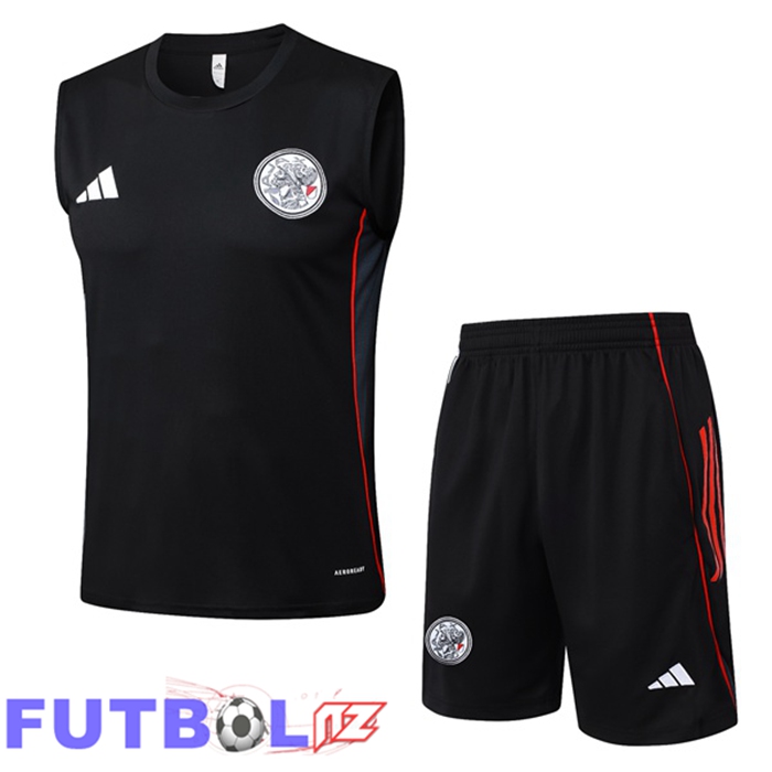 Chalecos De Futbol AFC Ajax + Cortos Negro 2025/2026