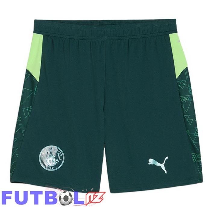 Cortos de Futbol Manchester City Cuarta Verde 2025/2026