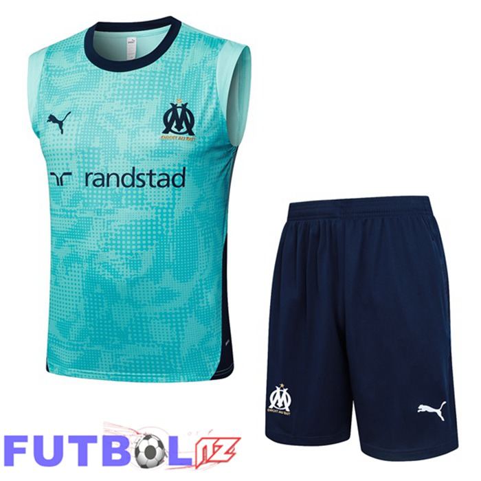 Chalecos De Futbol Marsella OM + Cortos Verde 2025/2026